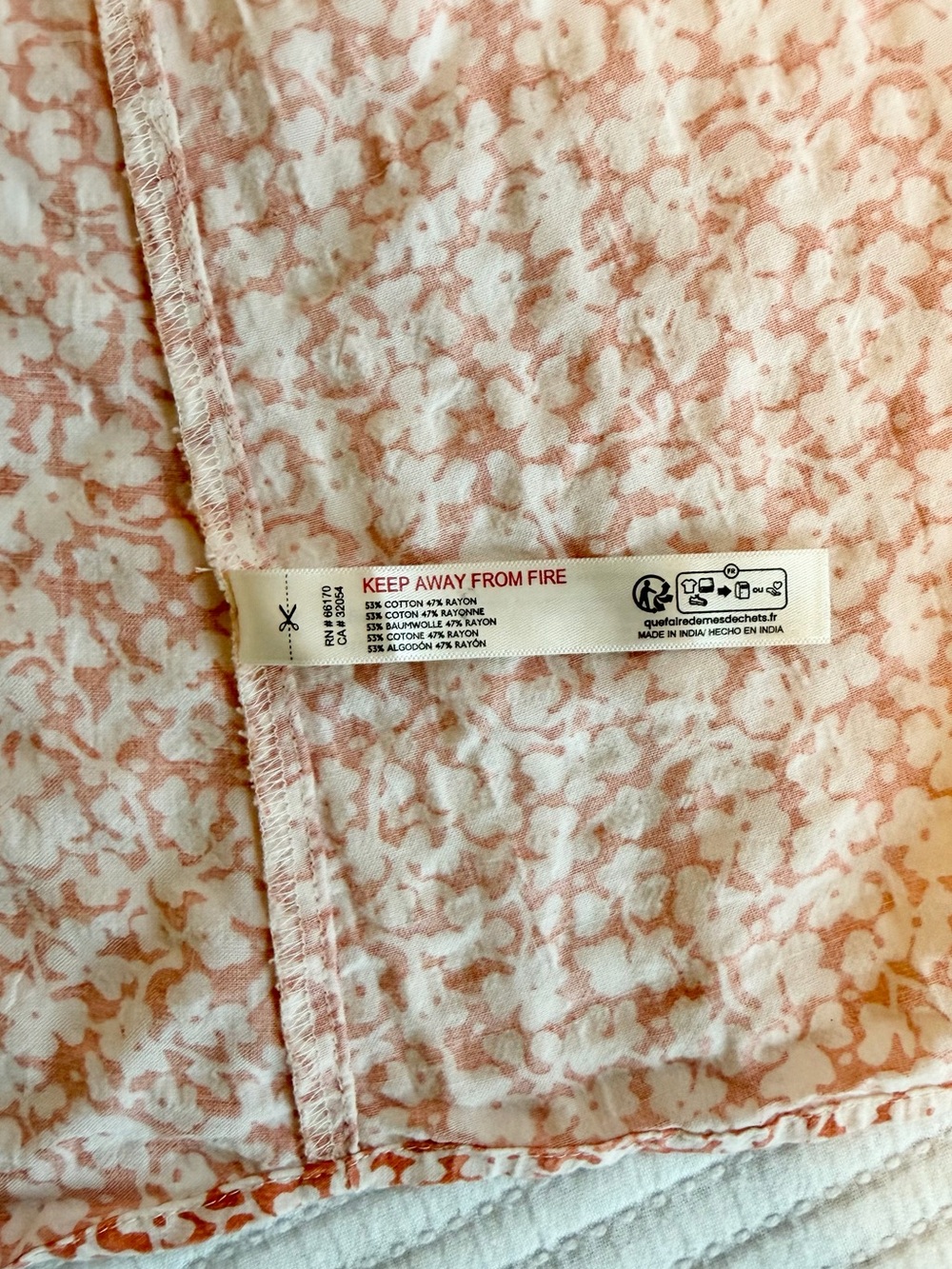 Anthropologie Sleeveless Ruffle Nap Dress in Orange Cottagecore Floral - Picture 7 of 8
